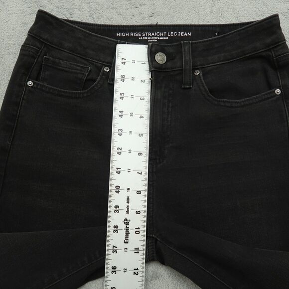 Chico's Jeans Women's Size 00R US-2R Dark Gray High-Rise Straight 28.5" Inseam - Picture 8 of 16